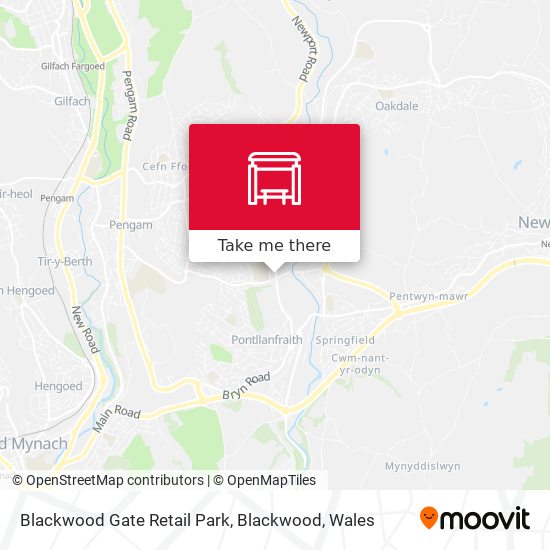 Blackwood Gate Retail Park, Blackwood map