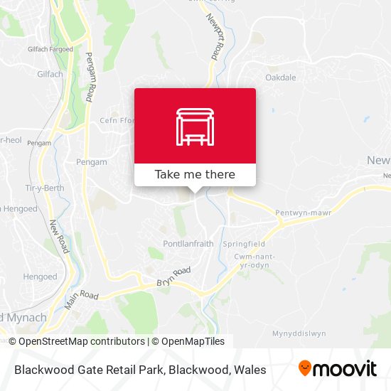 Blackwood Gate Retail Park, Blackwood map