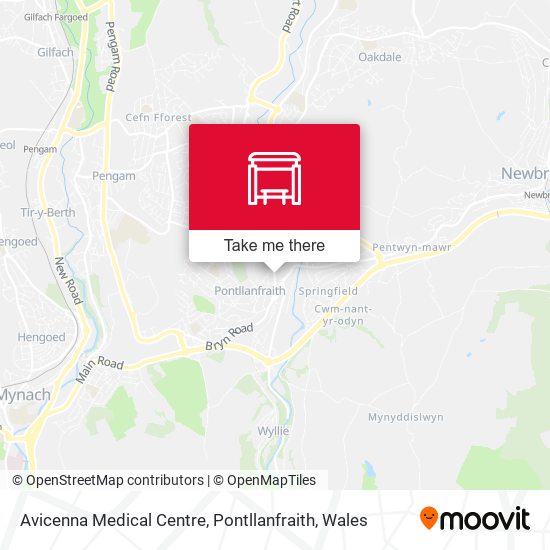 Avicenna Medical Centre, Pontllanfraith map