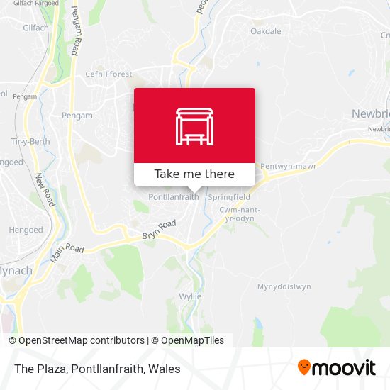 The Plaza, Pontllanfraith map