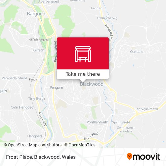 Frost Place, Blackwood map