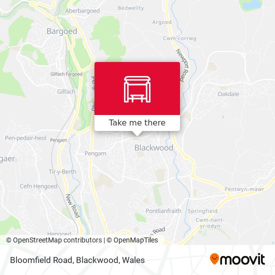 Bloomfield Road, Blackwood map