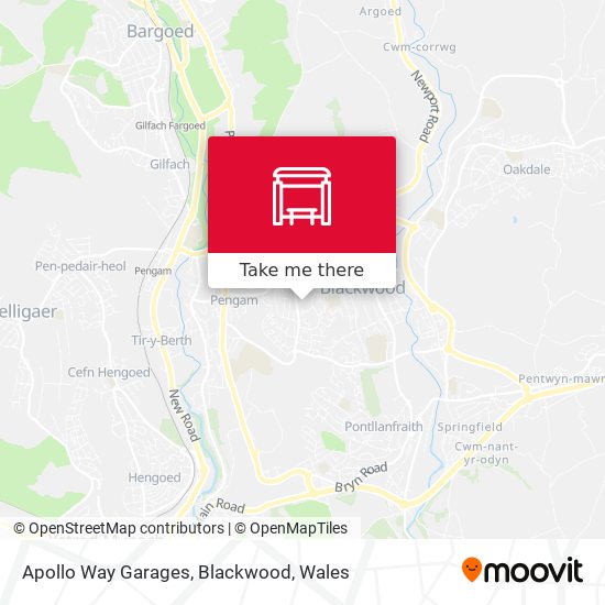 Apollo Way Garages, Blackwood map