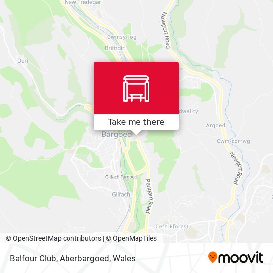Balfour Club, Aberbargoed map