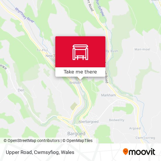 Upper Road, Cwmsyfiog map
