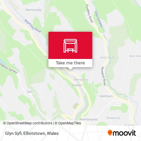 Glyn Syfi, Elliotstown map