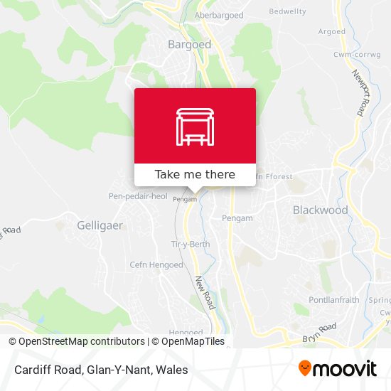 Cardiff Road, Glan-Y-Nant map