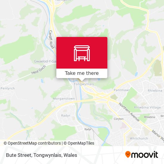 Bute Street, Tongwynlais map