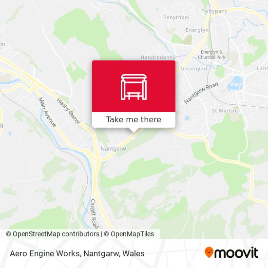 Aero Engine Works, Nantgarw map