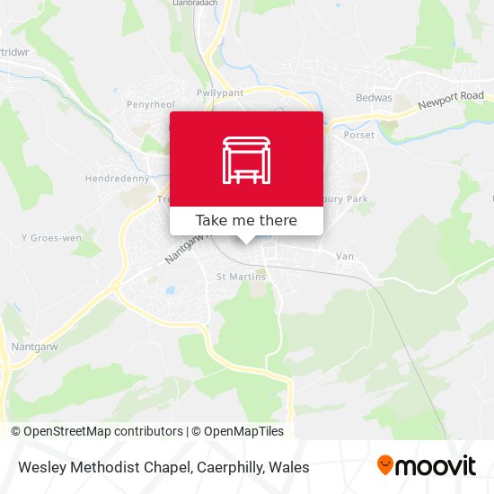 Wesley Methodist Chapel, Caerphilly map