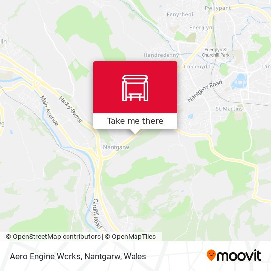 Aero Engine Works, Nantgarw map