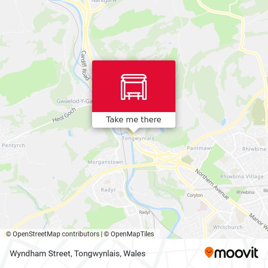 Wyndham Street, Tongwynlais map