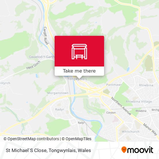 St Michael`S Close, Tongwynlais map