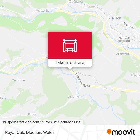 Royal Oak, Machen map