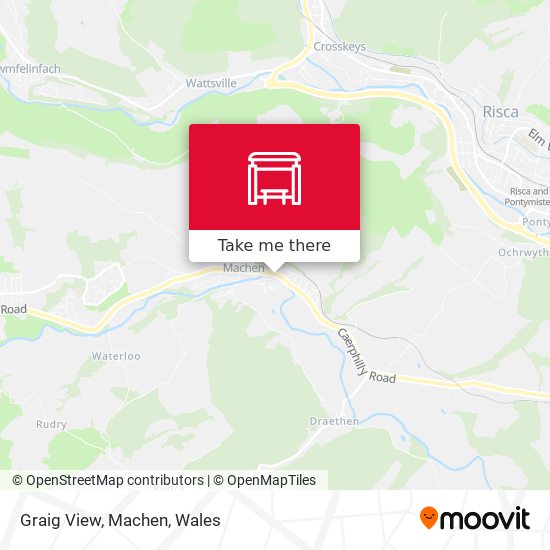 Graig View, Machen map