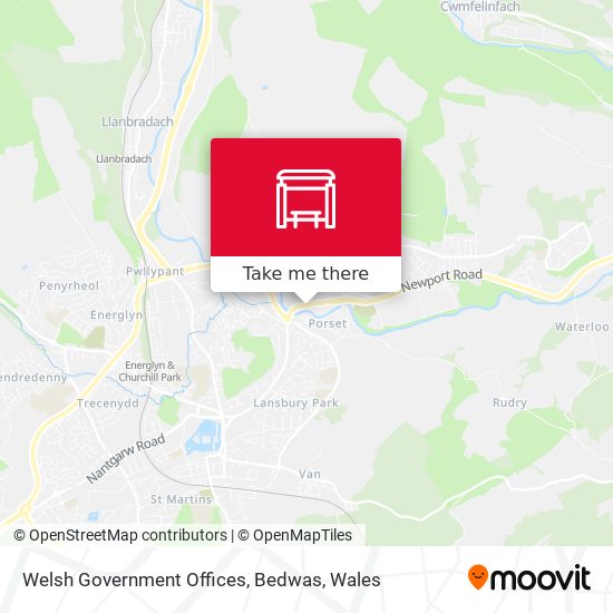 Welsh Government Offices, Bedwas map