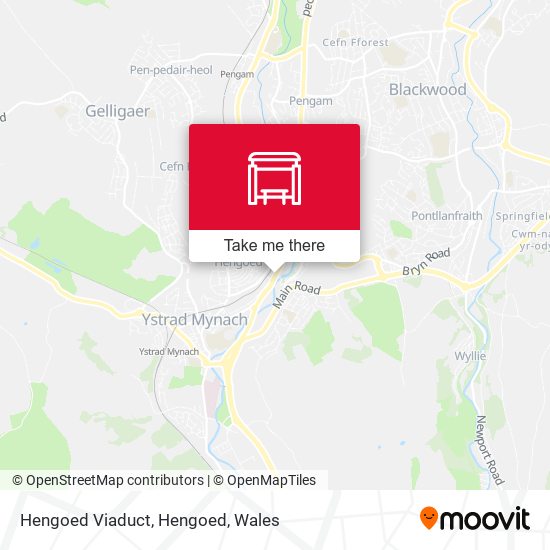 Hengoed Viaduct, Hengoed map