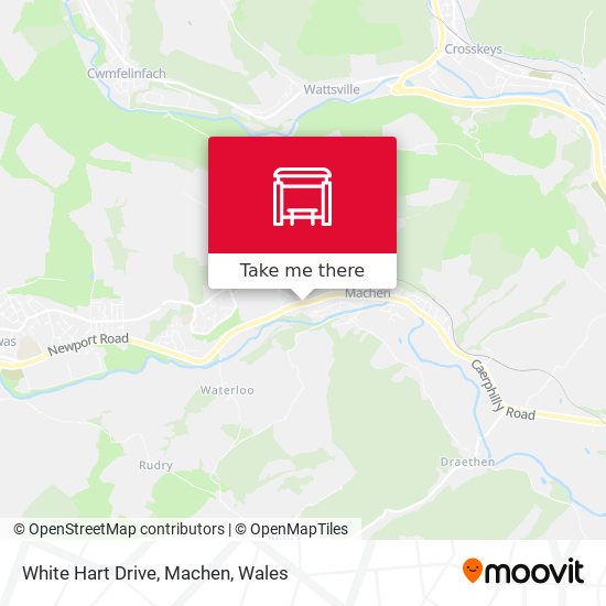 White Hart Drive, Machen map