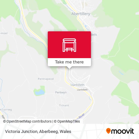 Victoria Junction, Aberbeeg map