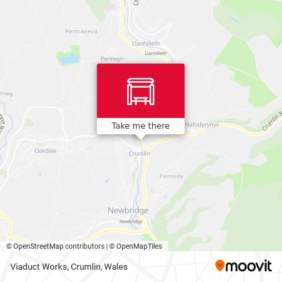 Viaduct Works, Crumlin map