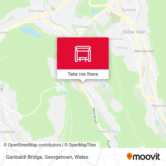 Garibaldi Bridge, Georgetown map