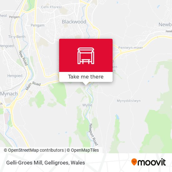 Gelli-Groes Mill, Gelligroes map
