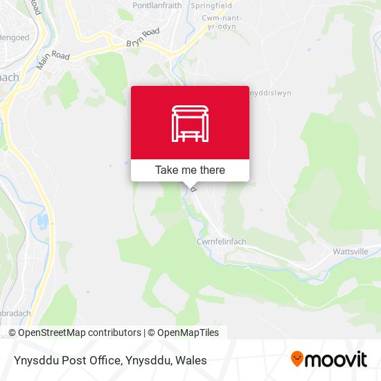 Ynysddu Post Office, Ynysddu map