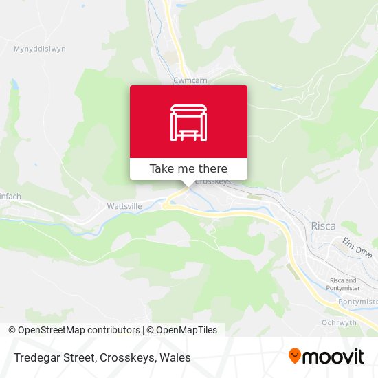 Tredegar Street, Crosskeys map