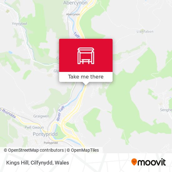 Kings Hill, Cilfynydd map
