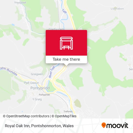 Royal Oak Inn, Pontshonnorton map