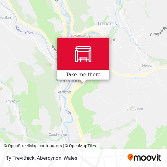 Ty Trevithick, Abercynon map