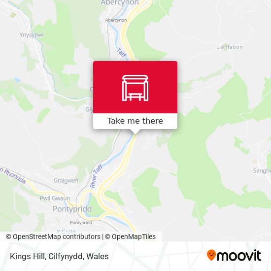 Kings Hill, Cilfynydd map