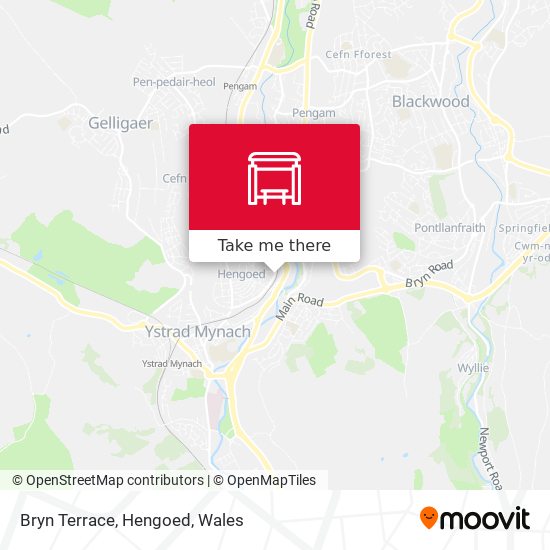 Bryn Terrace, Hengoed map