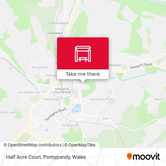 Half Acre Court, Pontypandy map