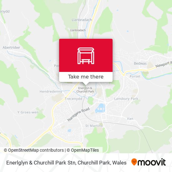 Enerlglyn & Churchill Park Stn, Churchill Park map