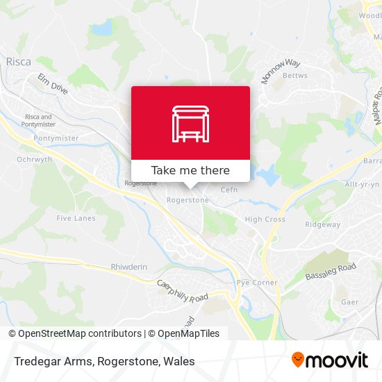 Tredegar Arms, Rogerstone map