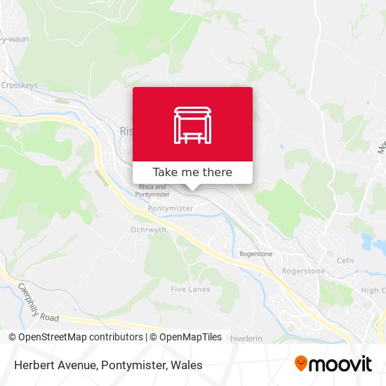 Herbert Avenue, Pontymister map