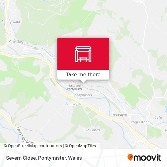 Severn Close, Pontymister map