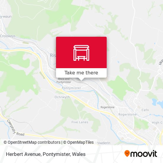 Herbert Avenue, Pontymister map
