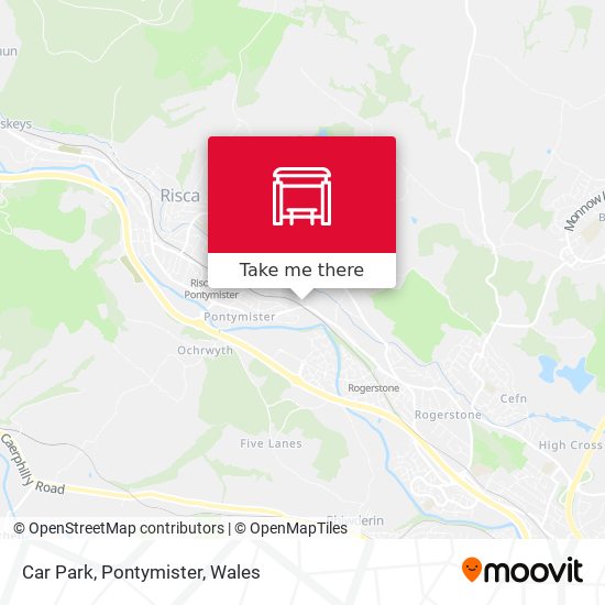 Car Park, Pontymister map