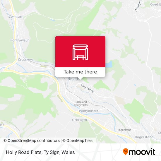 Holly Road Flats, Ty Sign map