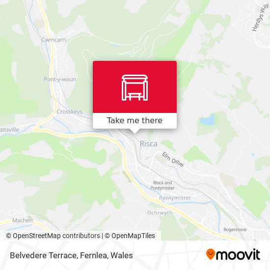 Belvedere Terrace, Fernlea map