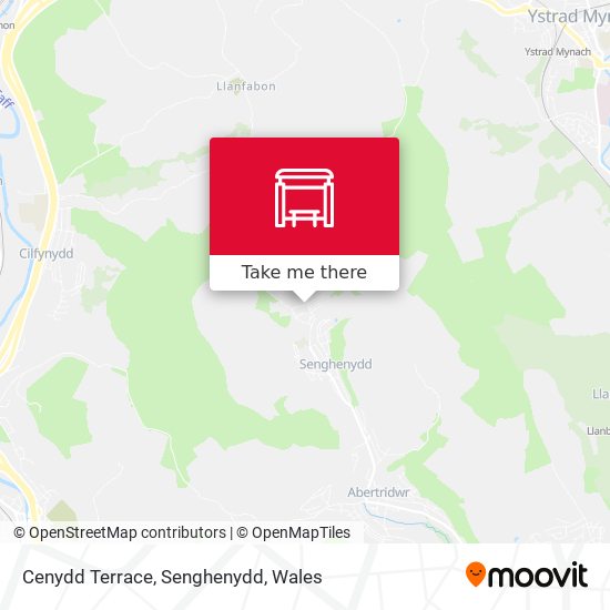Cenydd Terrace, Senghenydd map