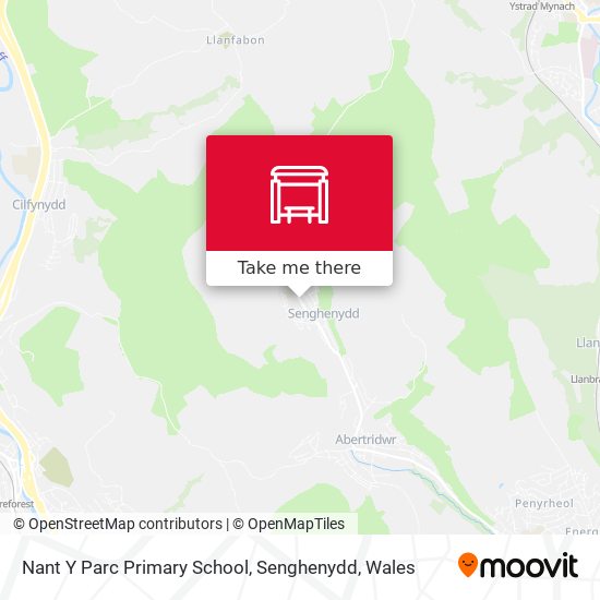 Nant Y Parc Primary School, Senghenydd map