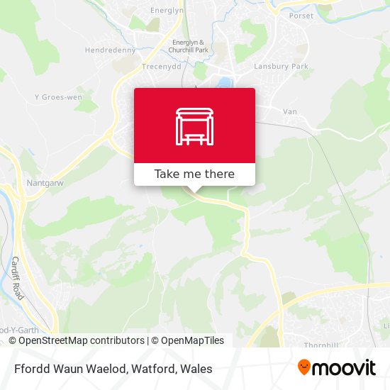 Ffordd Waun Waelod, Watford map
