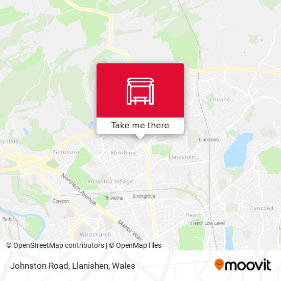 Johnston Road, Llanishen map