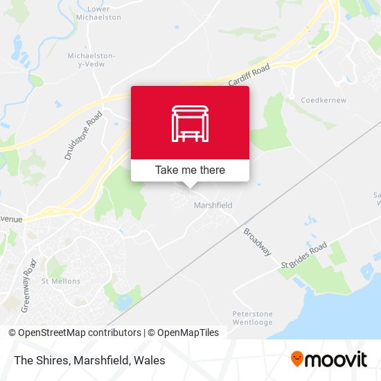 The Shires, Marshfield map