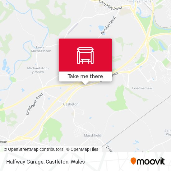 Halfway Garage, Castleton map