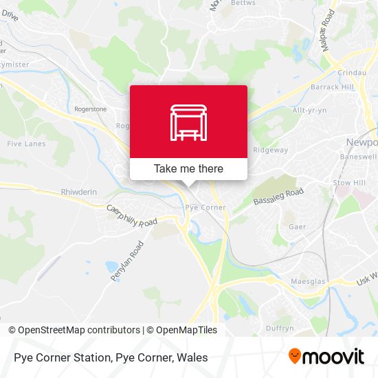 Pye Corner Station, Pye Corner map
