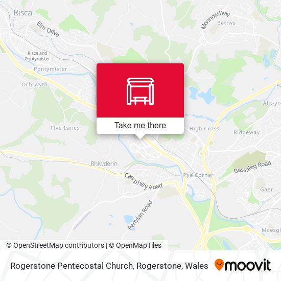 Rogerstone Pentecostal Church, Rogerstone map